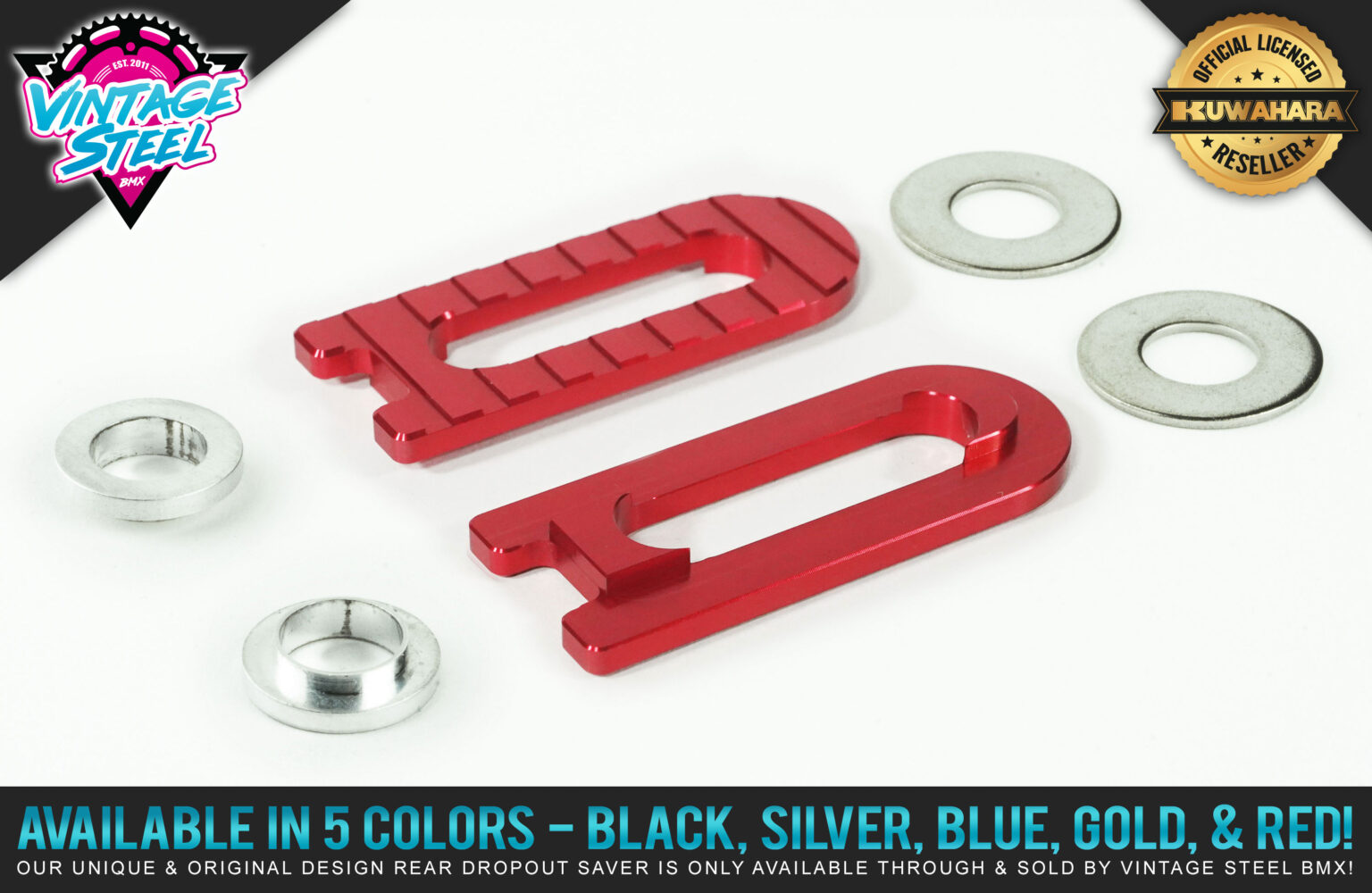 Vintage Steel BMX "LITE SAVER" Dropout Saver (Red) Vintage Steel