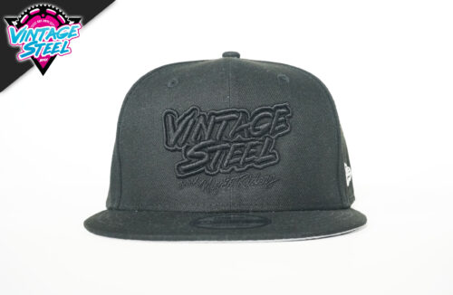 Vintage Steel New Era 9Fifty Hat All Black