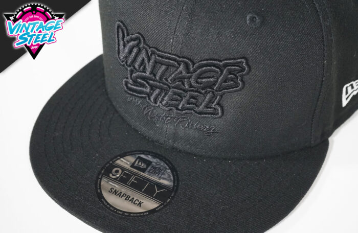 Vintage Steel New Era 9Fifty Hat All Black