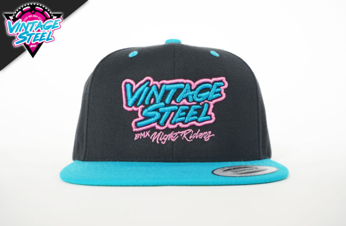 Vintage Steel New Era 9Fifty Hat All Black Teal