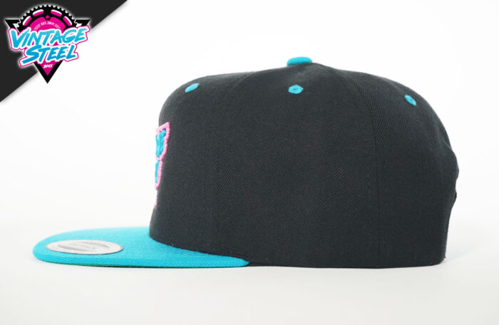 Vintage Steel New Era 9Fifty Hat All Black Teal