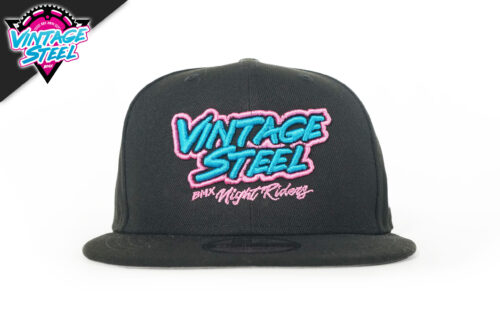 Vintage Steel New Era 9Fifty Hat Classic Neon Black