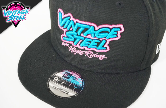 Vintage Steel New Era 9Fifty Hat Classic Neon Black