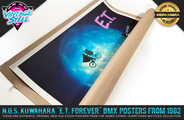 Vintage NOS 1982 Kuwahara E.T. Forever BMX Poster Original from 1982