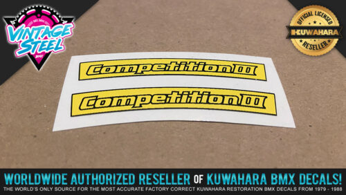 Mistuboshi Tioga Competition III Tire Decals for Vintage Old School Skinwall BMX Tires