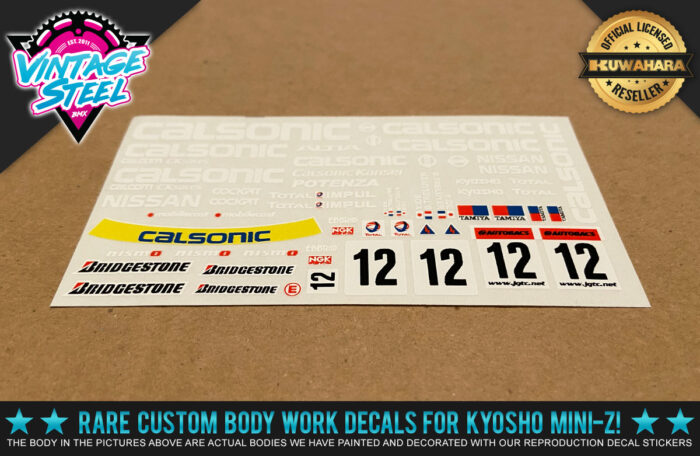 Kyosho Mini-Z 2004 Nissan 350Z "CALSONIC IMPUL Z" GT500 Body Decal Stickers