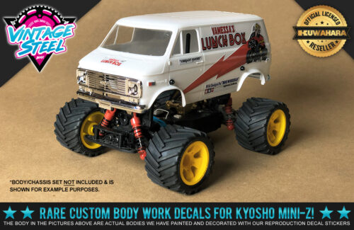 Kyosho Mini-Z Tamiya "LUNCHBOX" (White) 1/24 R/C Body Decals for MB01 Buggy