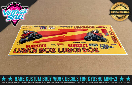 Factory Auto Scale bodies use water slide decals which actually scratch off much easier than our vinyl decals.